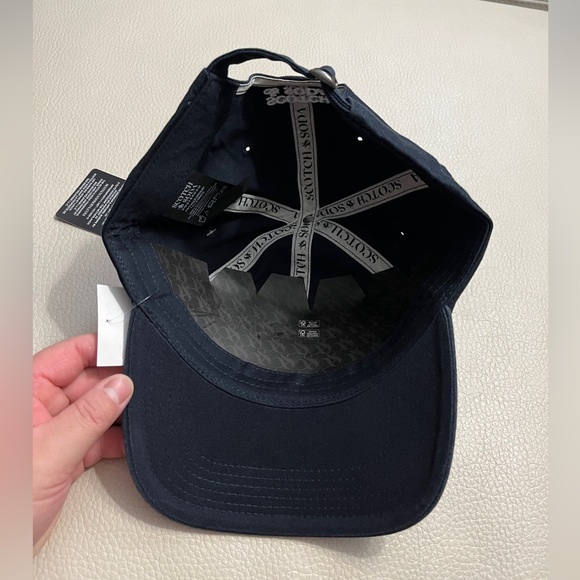 NWT - Scotch & Soda Adult Embroidered Logo Tuck Strap Baseball Cap - Picture 5 of 6